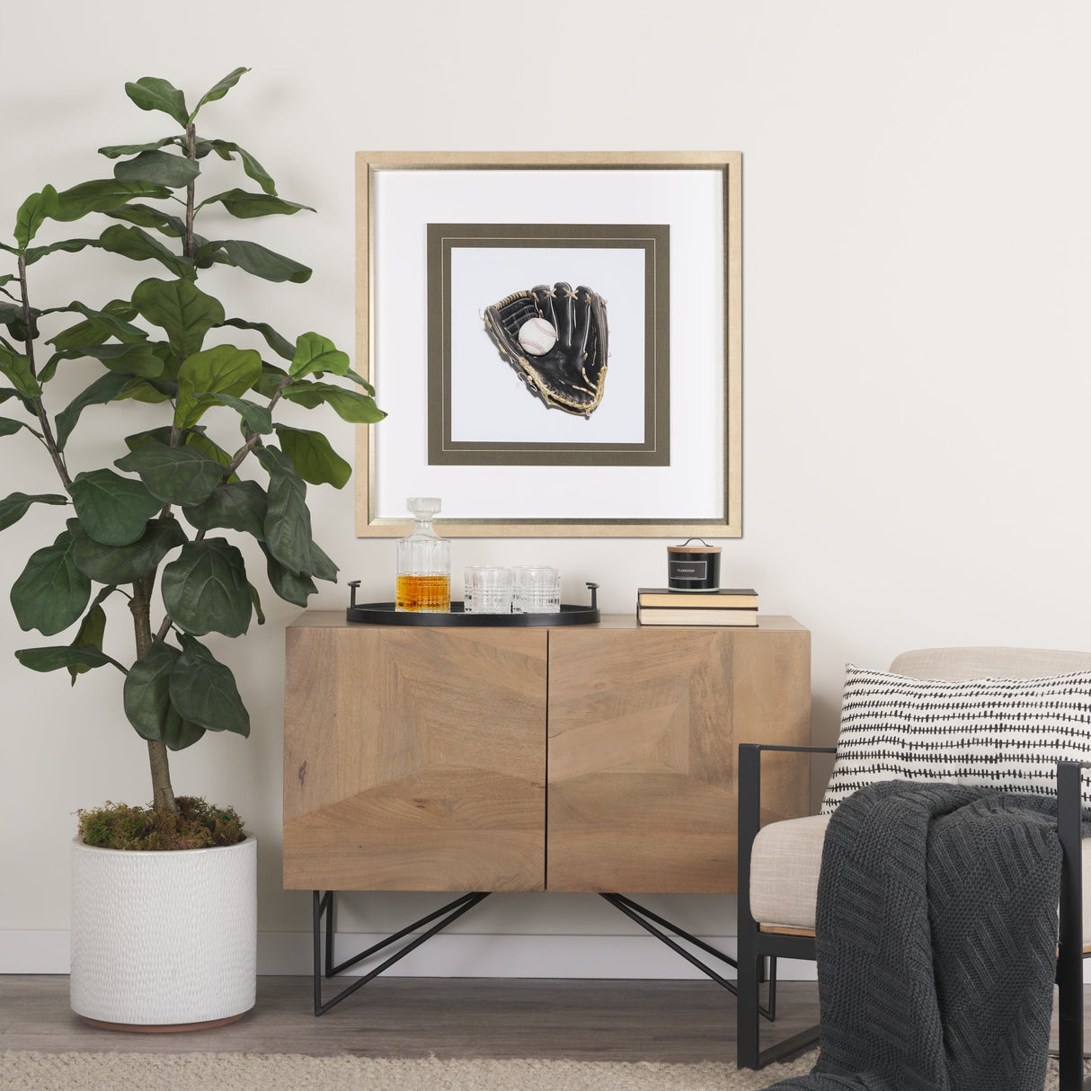 Fielders Choice by Mercana Studio a Framed Photo Art Print Matted under Glass by Mercana at Eve Furniture