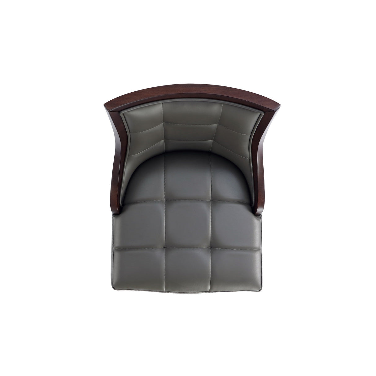 Fifth Avenue Faux Leather Counter Stool in Pebble Grey by Manhattan Comfort at Eve Furniture
