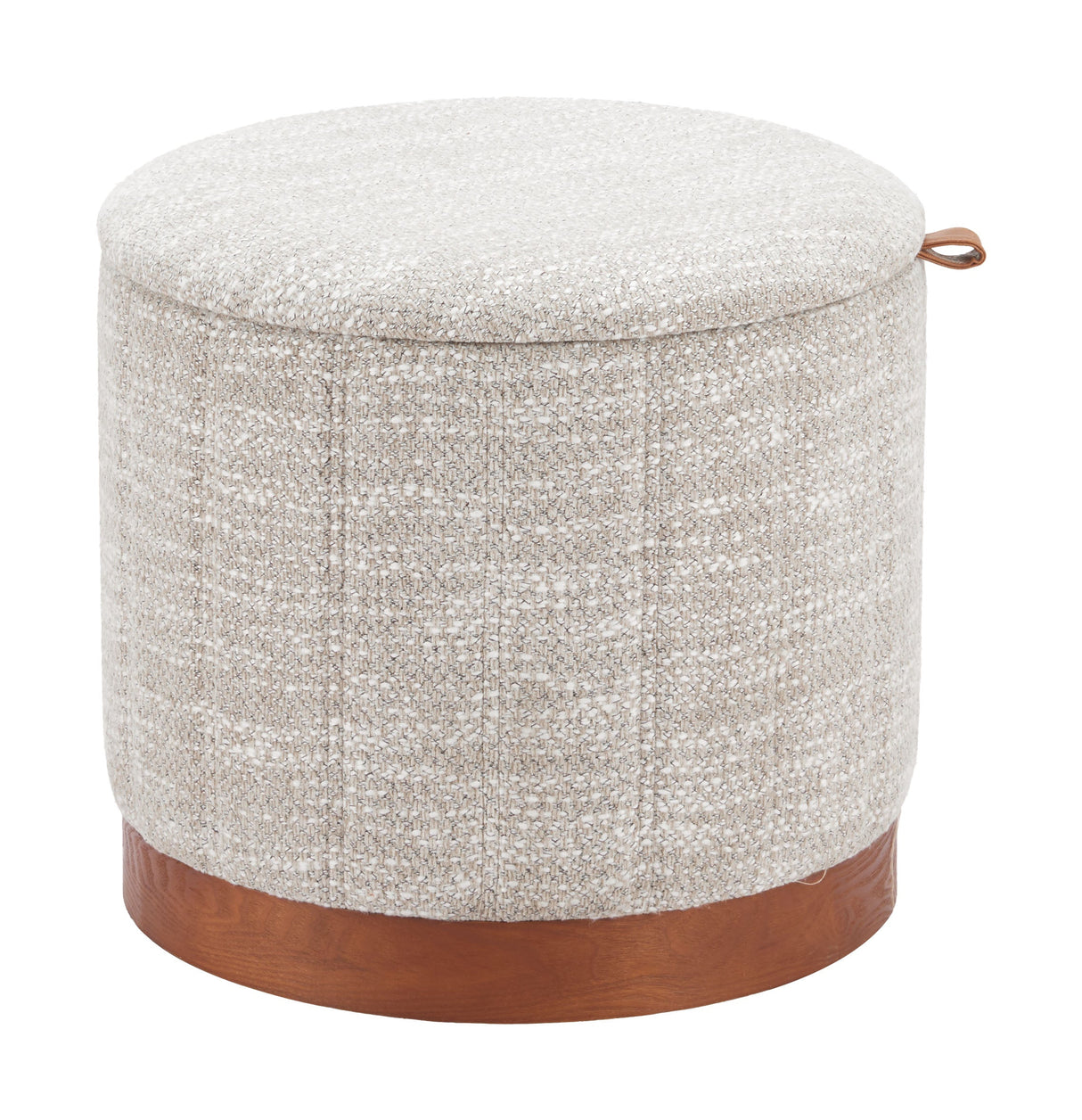 Fije Gray Storage Ottoman by Zuomod at Eve Furniture