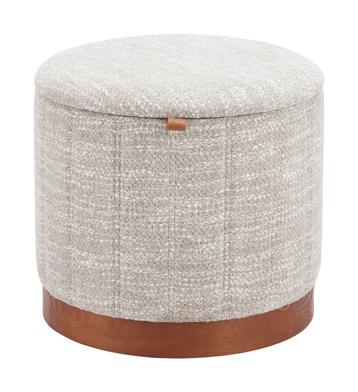 Fije Gray Storage Ottoman by Zuomod at Eve Furniture