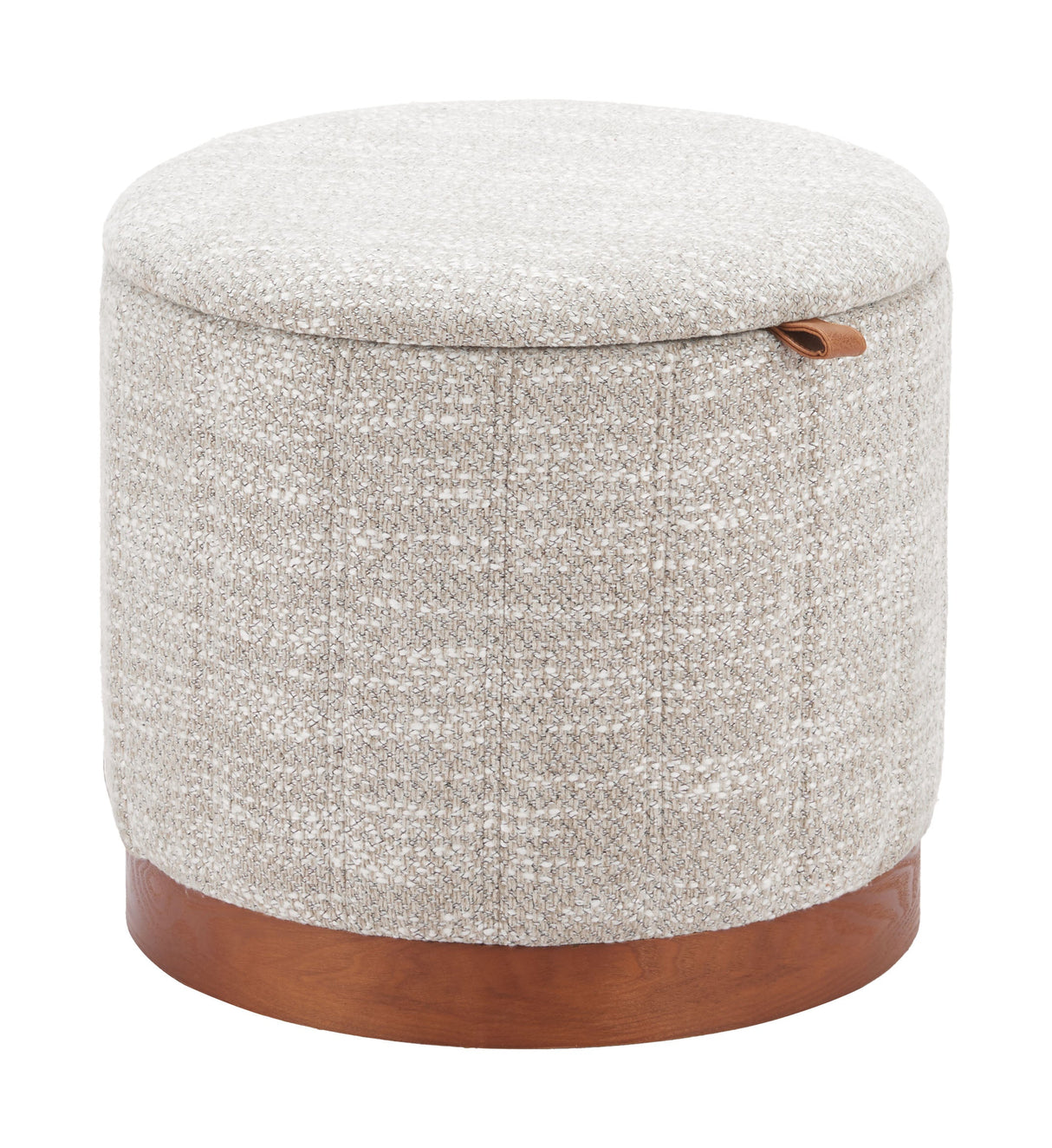 Fije Gray Storage Ottoman by Zuomod at Eve Furniture