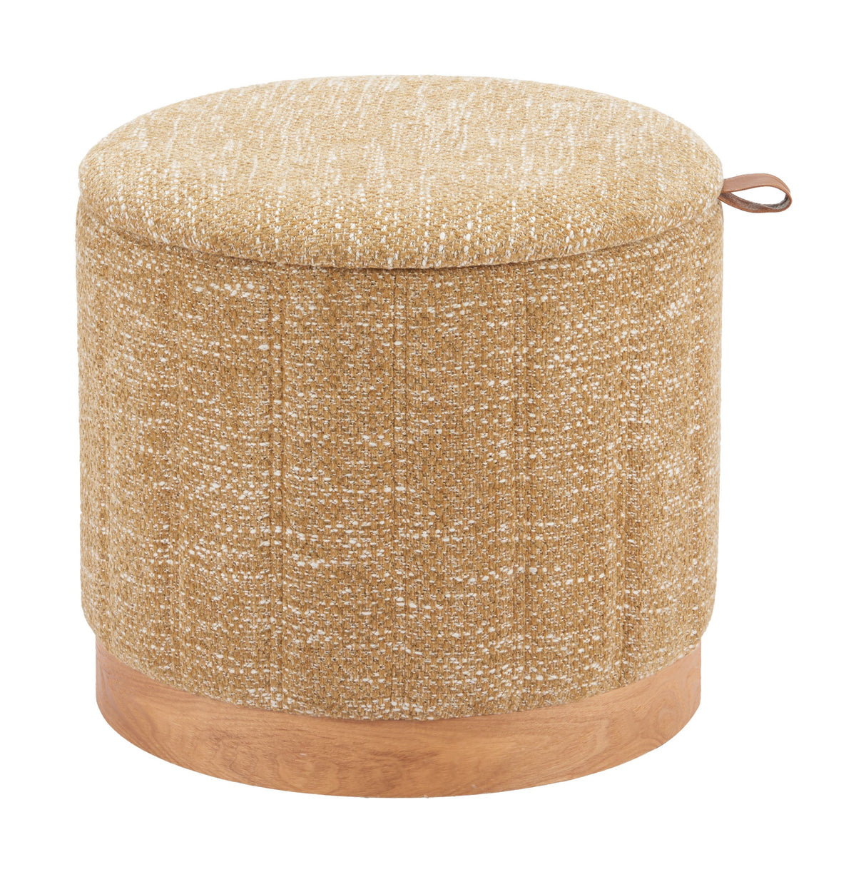 Fije Oat Yellow Storage Ottoman by Zuomod at Eve Furniture