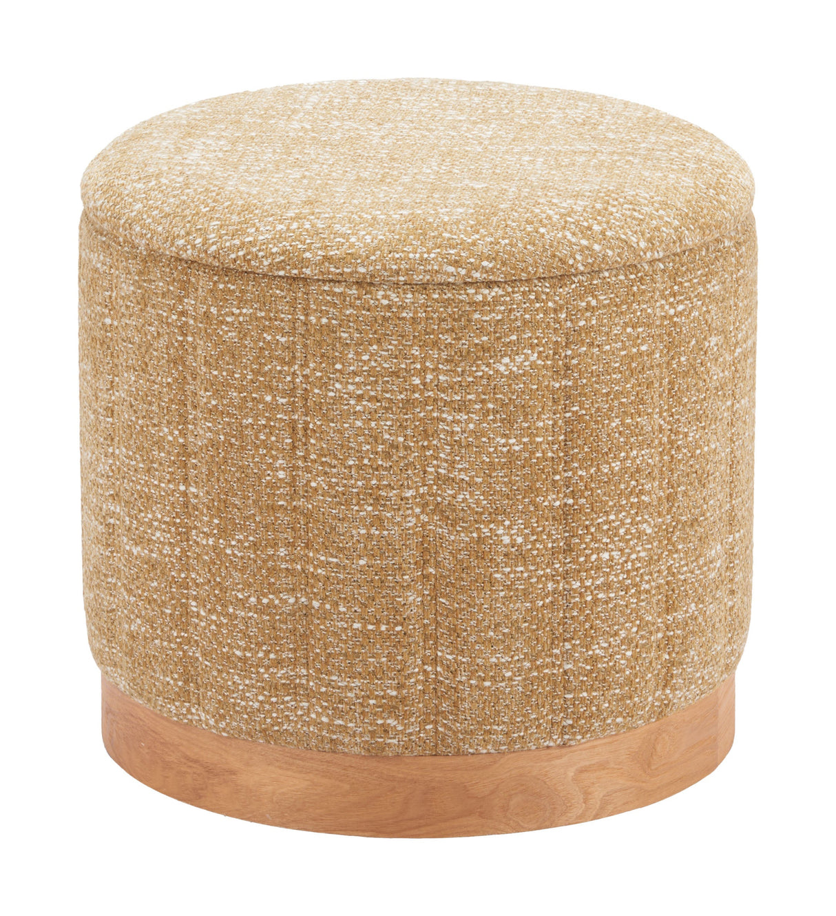 Fije Oat Yellow Storage Ottoman by Zuomod at Eve Furniture