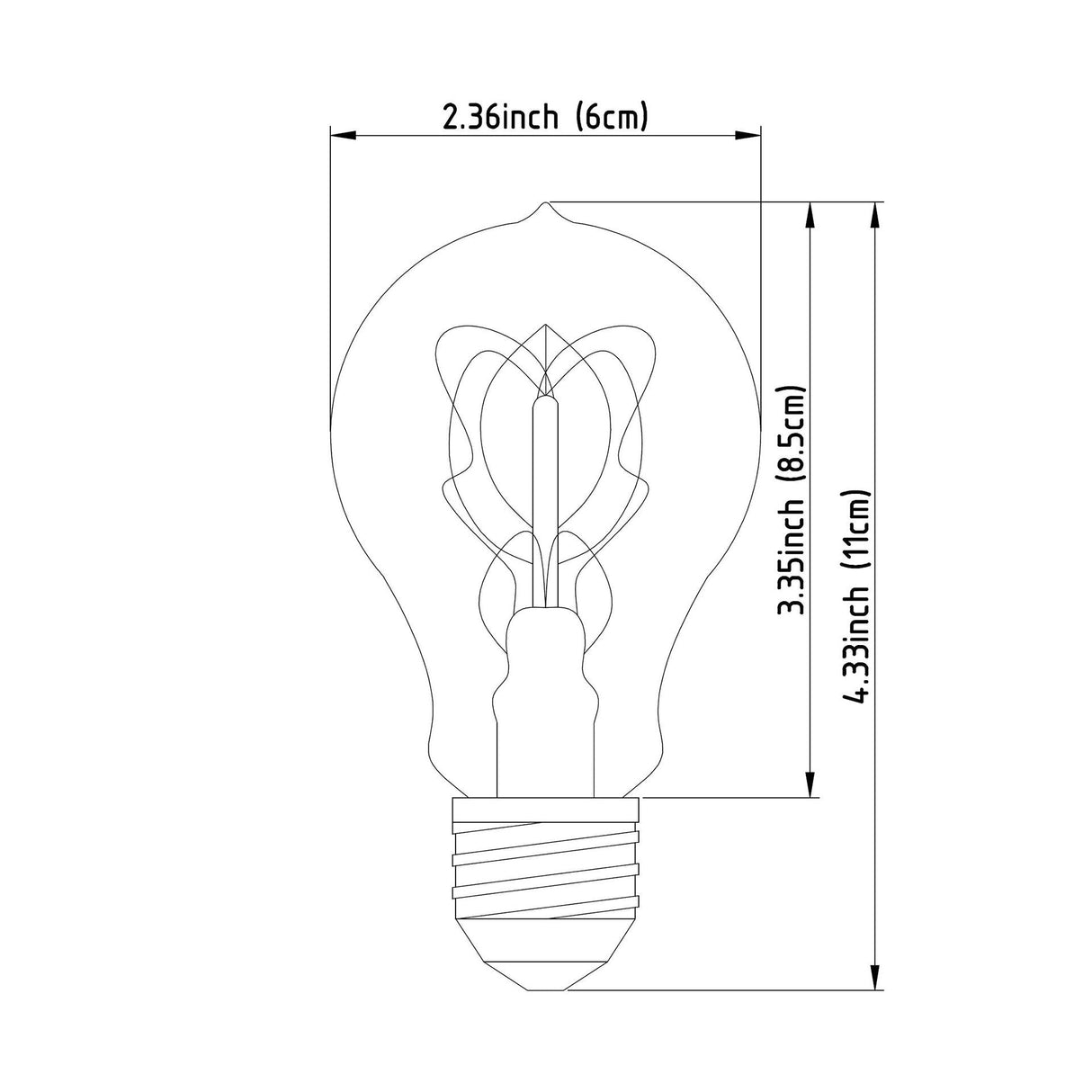 Filament Quad E26 40W Bulb by Mercana at Eve Furniture