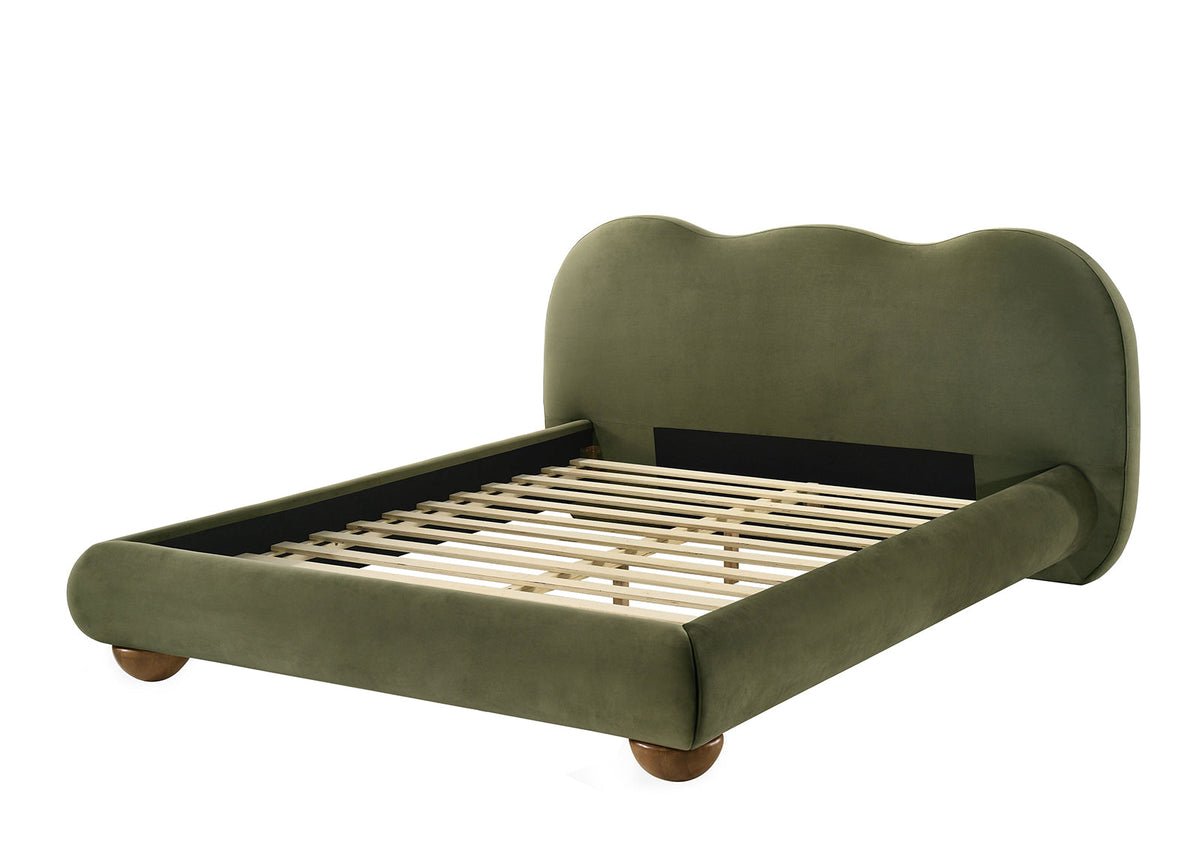 Finamore Olive Green Eastern King Bed