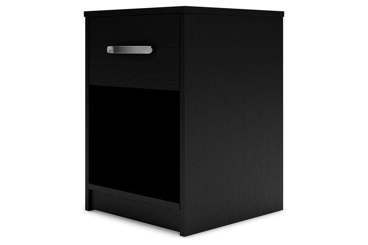 Finch Black Nightstand by Ashley at Eve Furniture