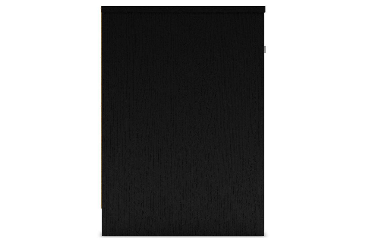 Finch Black Nightstand by Ashley at Eve Furniture