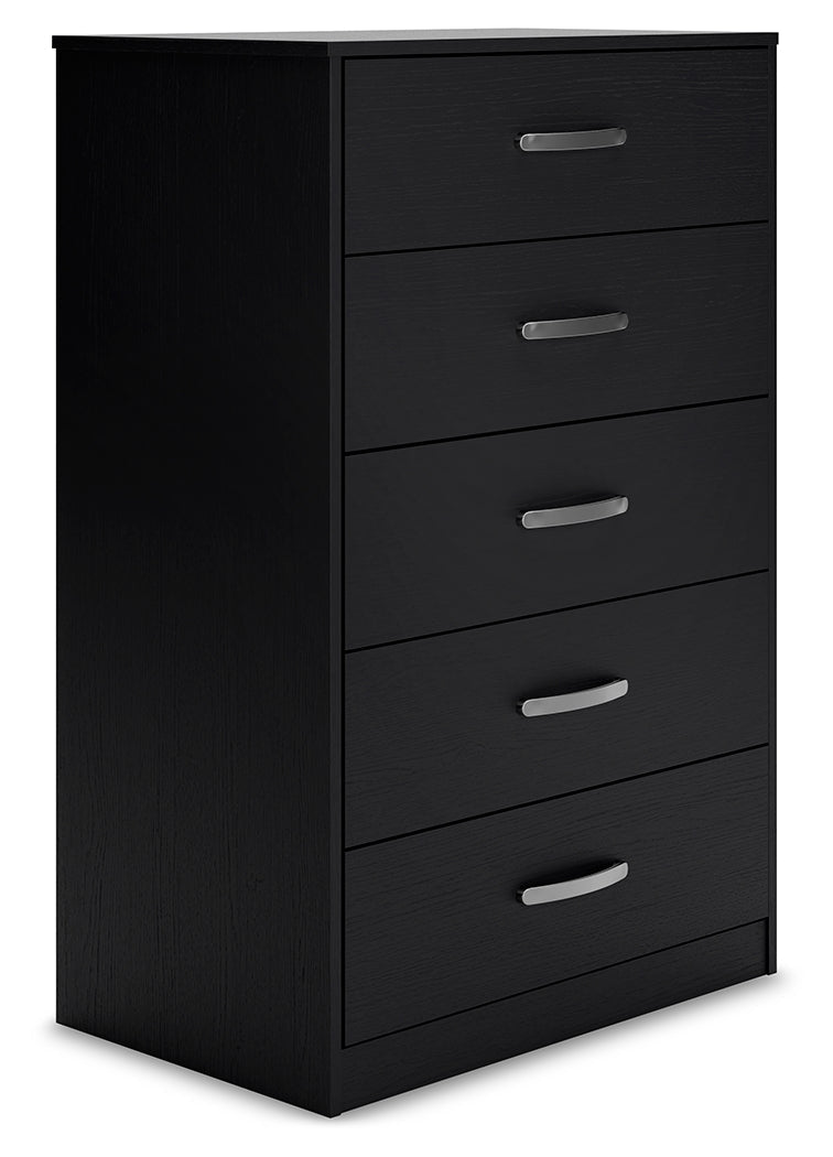 Finch Black Platform Bedroom Set by Ashley at Eve Furniture