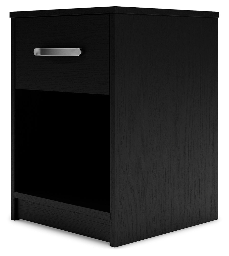 Finch Black Platform Bedroom Set by Ashley at Eve Furniture