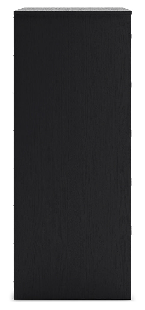 Finch Black Platform Bedroom Set by Ashley at Eve Furniture