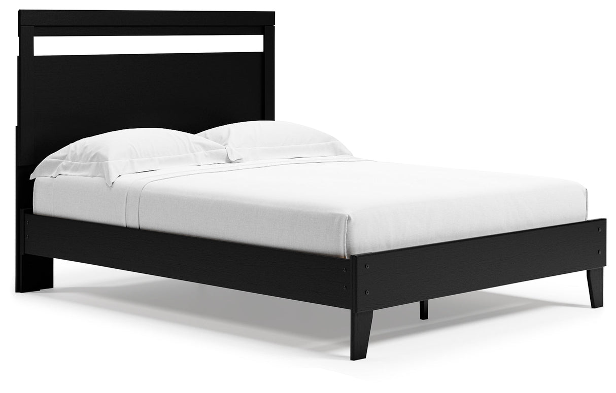 Finch Black Platform Bedroom Set by Ashley at Eve Furniture
