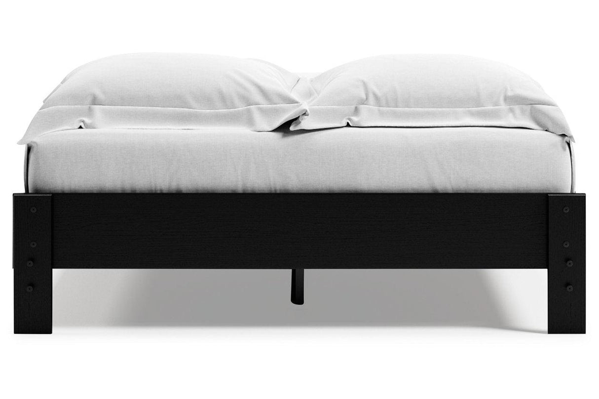 Finch Black Queen Platform Bed by Ashley at Eve Furniture