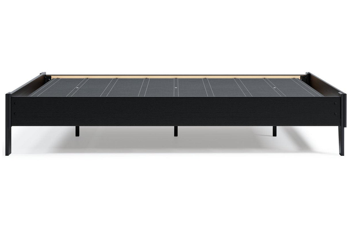 Finch Black Queen Platform Bed by Ashley at Eve Furniture