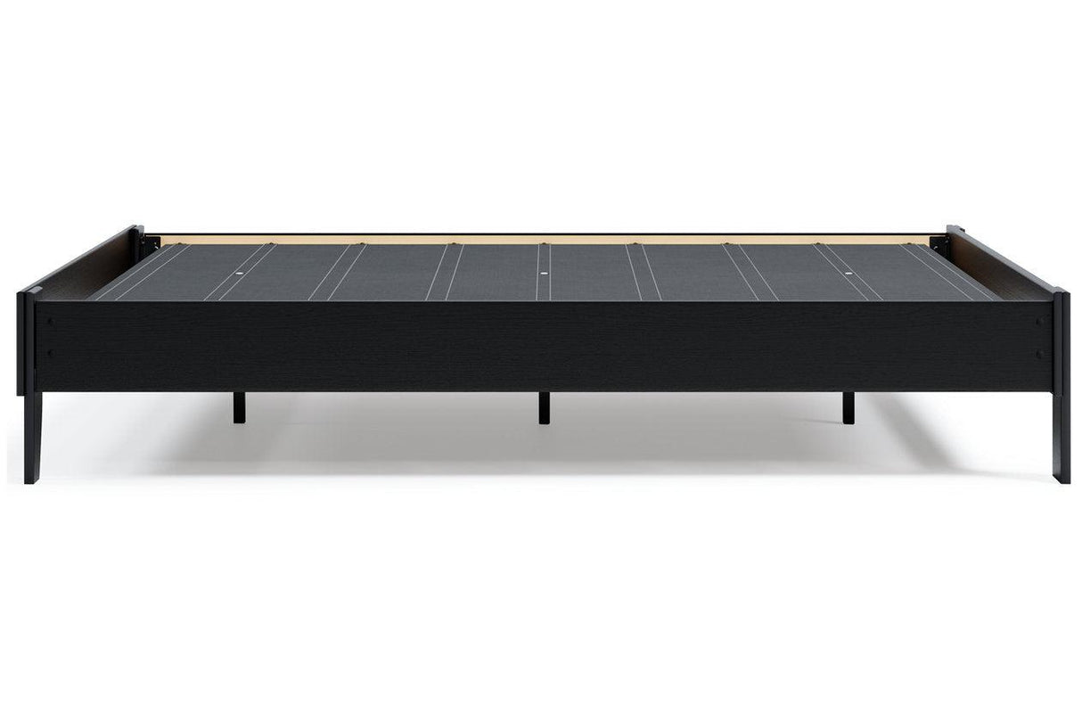Finch Black Queen Platform Bed by Ashley at Eve Furniture