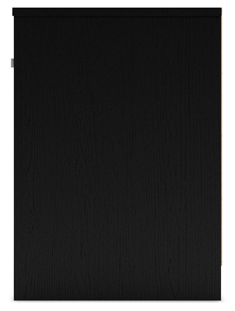 Finch Black Nightstand by Ashley at Eve Furniture