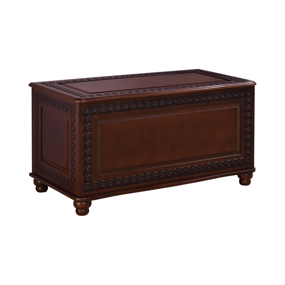 Finlay Deep Tobacco Flip Open Storage Cedar Chest by Coaster at Eve Furniture