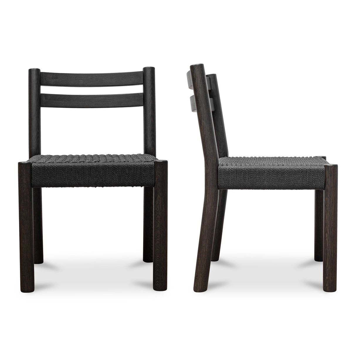 Finn Black Dining Chair (Set of 2) by MOES at Eve Furniture