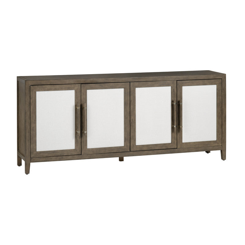 Finn Brown/White Four-Door Sideboard by Crestview at Eve Furniture