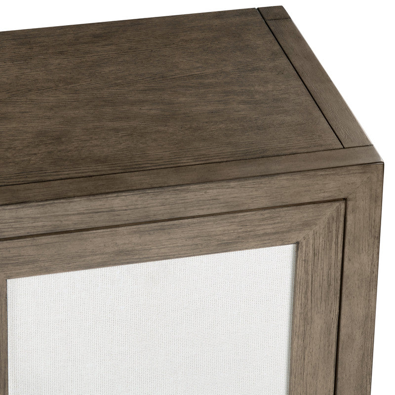 Finn Brown/White Two-Door Cabinet by Crestview at Eve Furniture