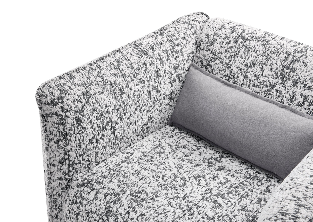 Finnegan Gray Swivel Chair by Homelegance at Eve Furniture