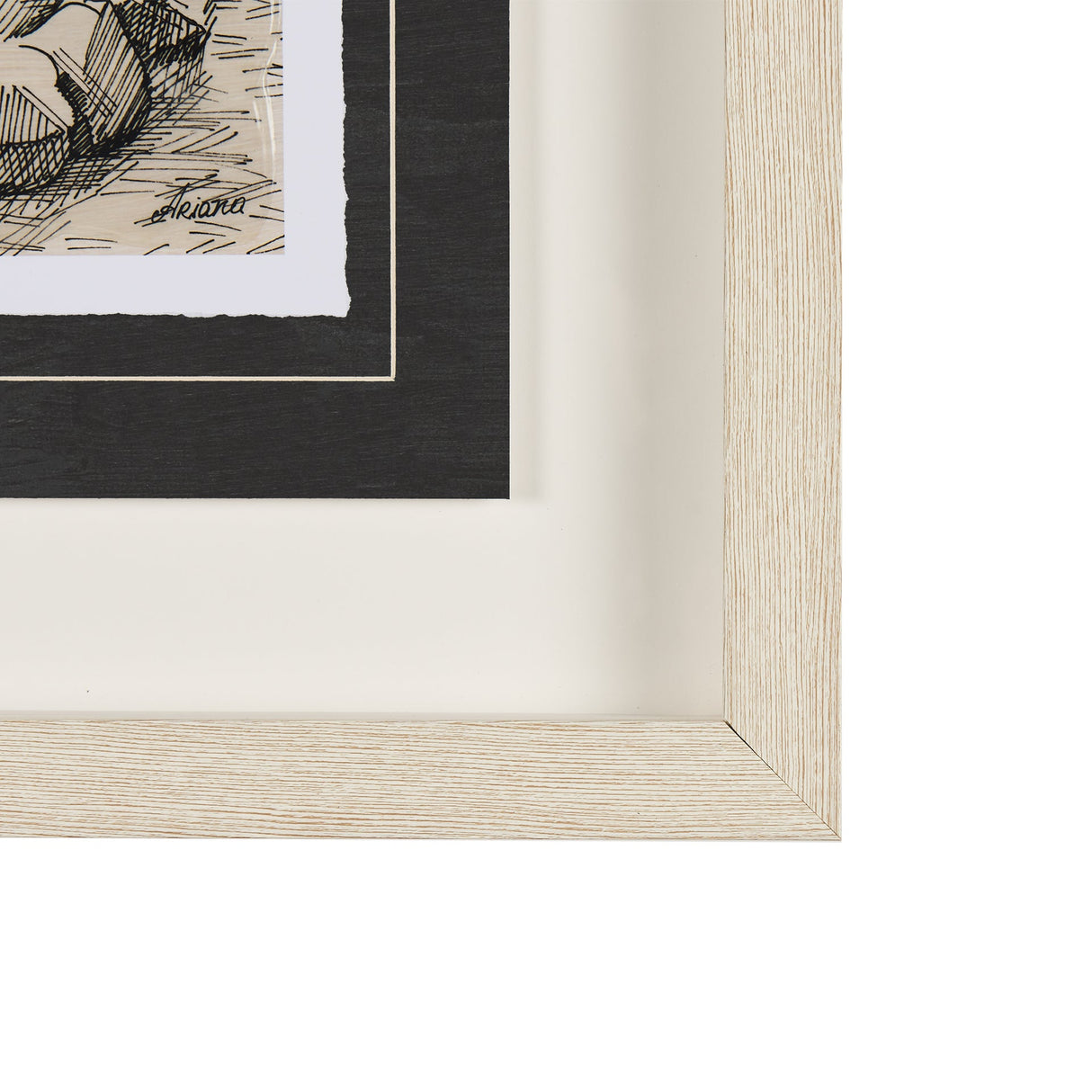 Fireside IV by Mercana Studio a Hand Embellished Textured Framed Art Print Matted under Glass by Mercana at Eve Furniture