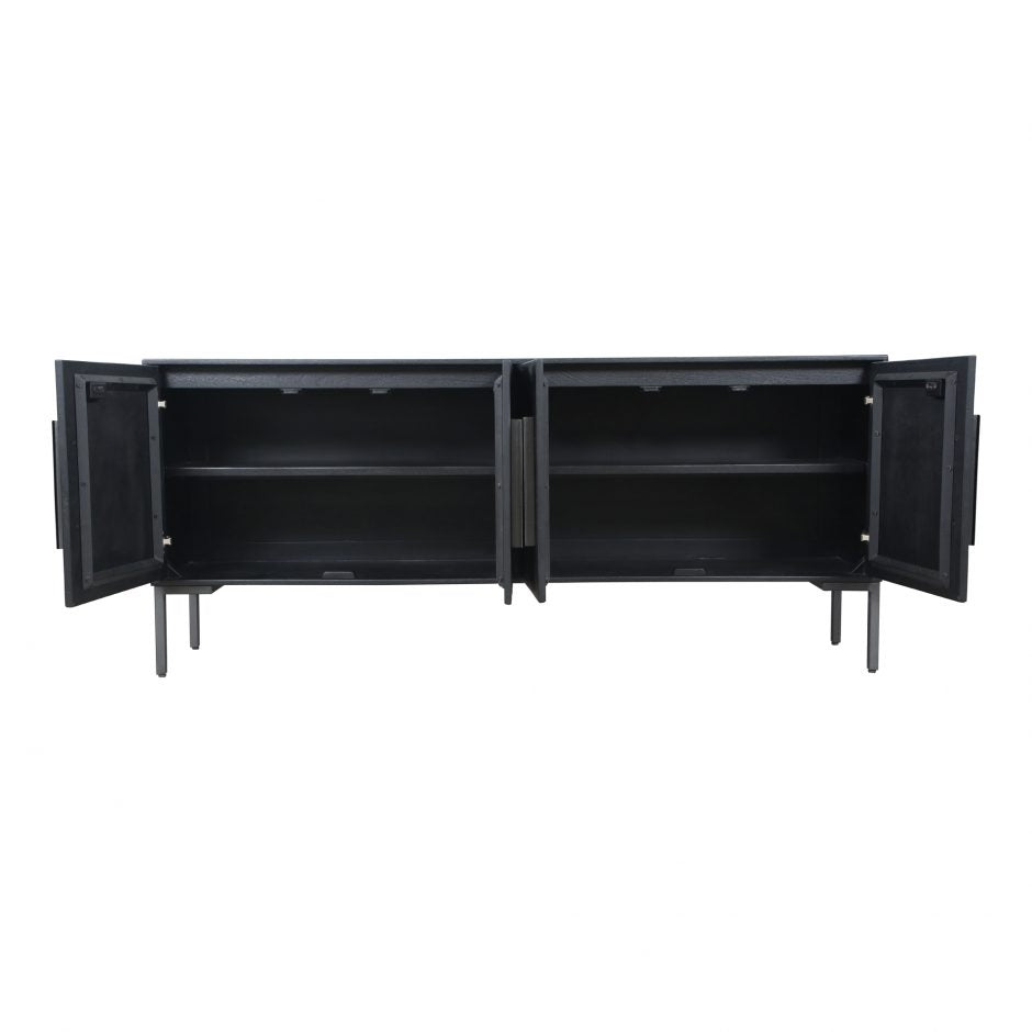 Fishbone Sideboard Black by Moe's Home at Eve Furniture