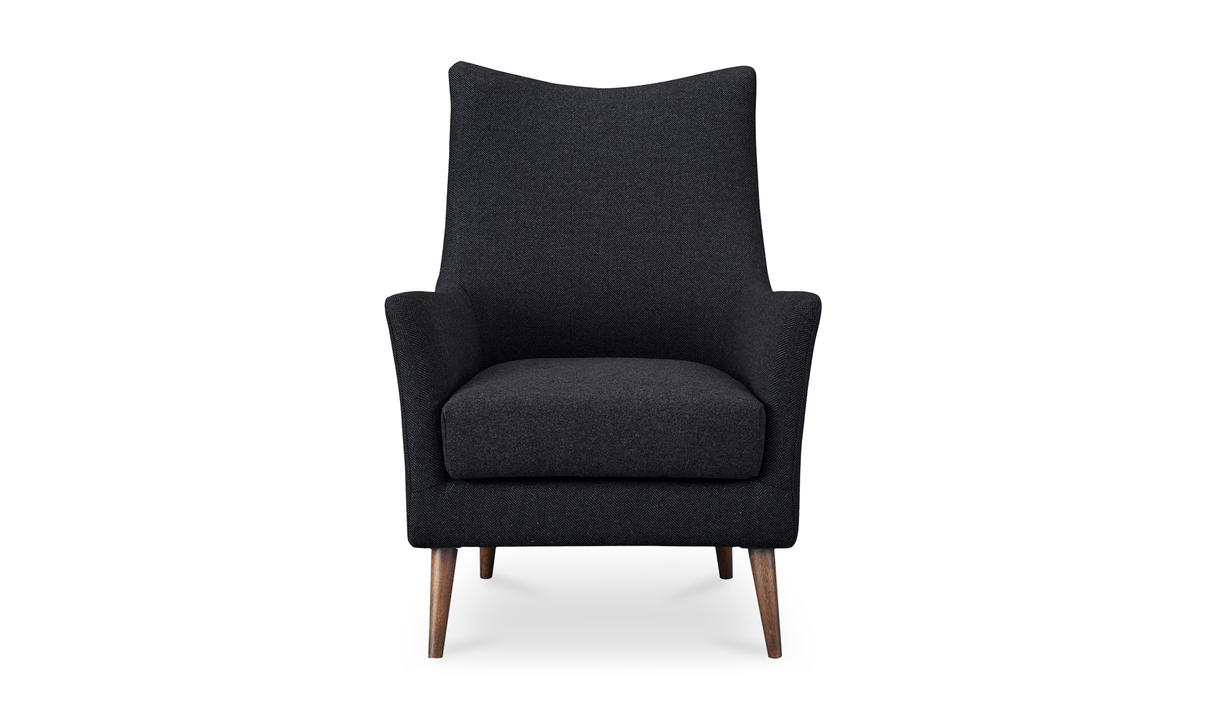 Fisher Armchair Wool Blend Charcoal by Moe's Home at Eve Furniture
