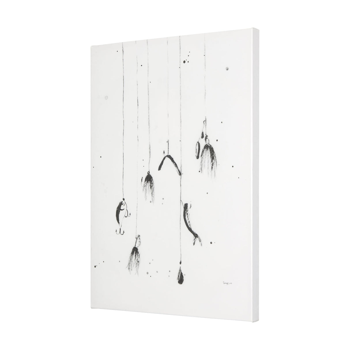 Fishing Lure by Mercana Studio a Hand Embellished Textured Canvas by Mercana at Eve Furniture