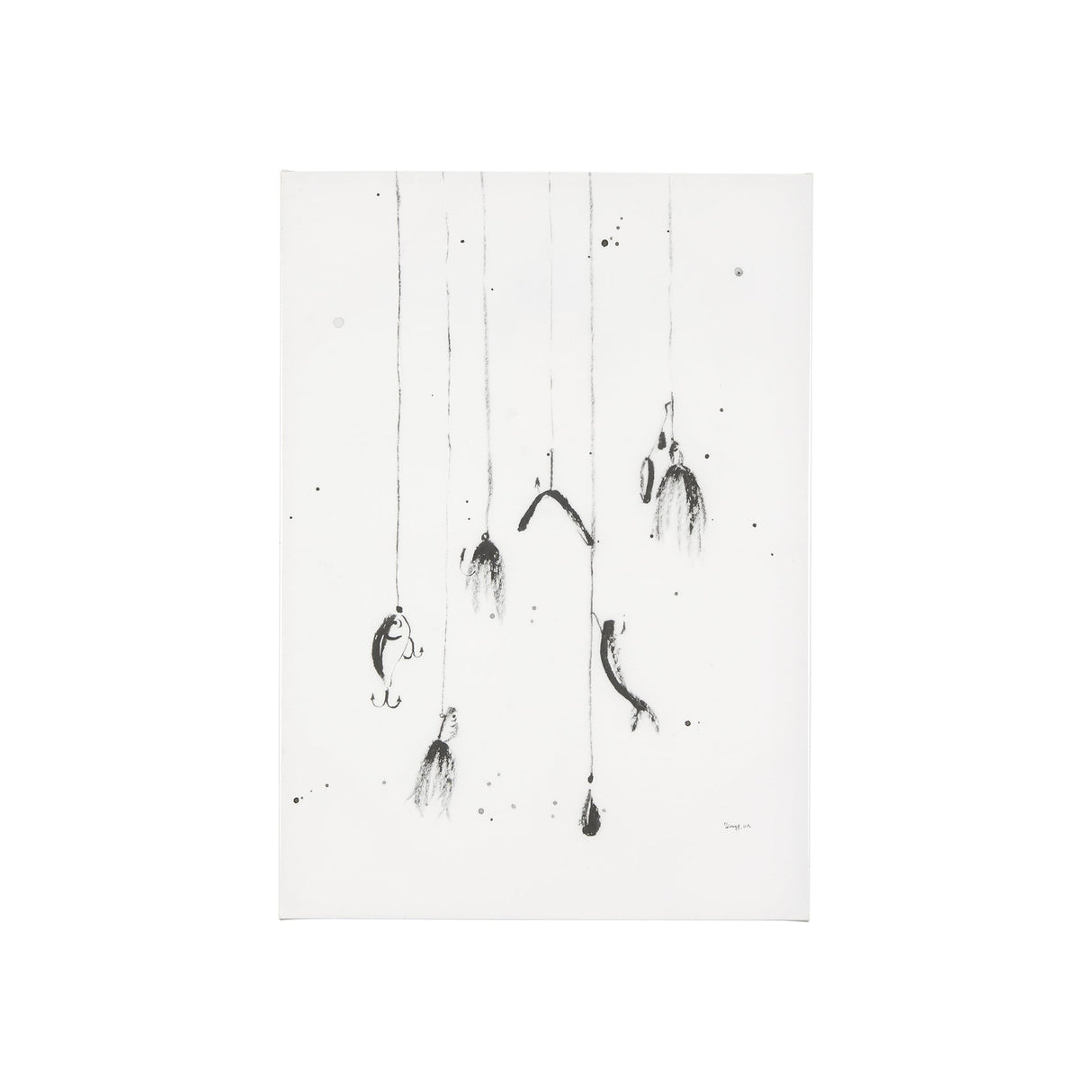 Fishing Lure by Mercana Studio a Hand Embellished Textured Canvas by Mercana at Eve Furniture