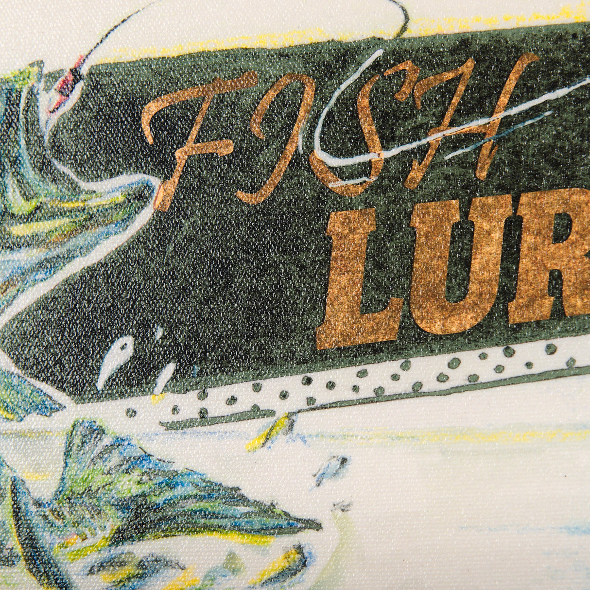 Fishing Lure by Mercana Studio a Hand Embellished Textured Framed Art Print by Mercana at Eve Furniture