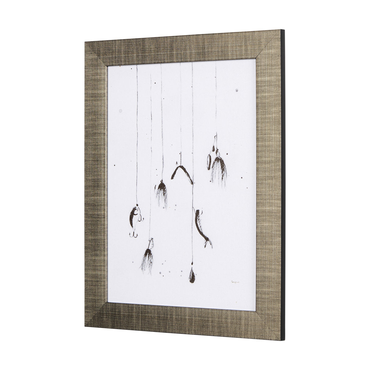 Fishing Lure by Mercana Studio a Hand Embellished Textured Framed Art Print by Mercana at Eve Furniture