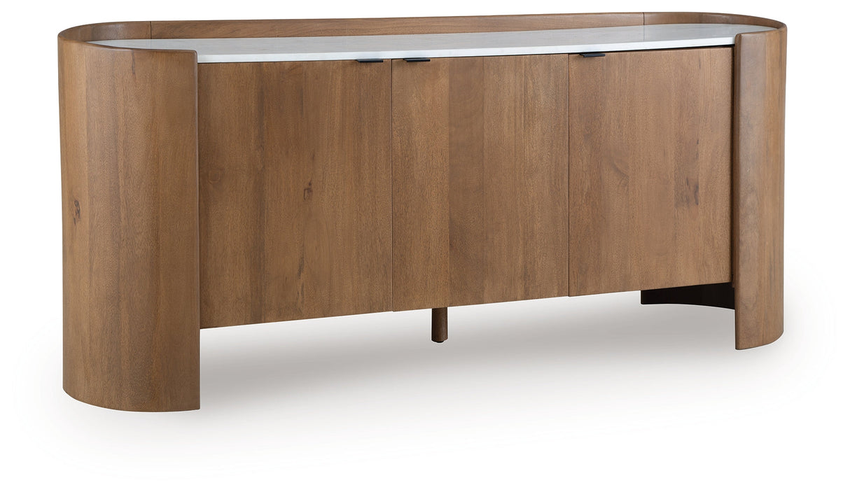 Fitzroy Brown/White Accent Cabinet by ASHLEY FURNITURE at Eve Furniture