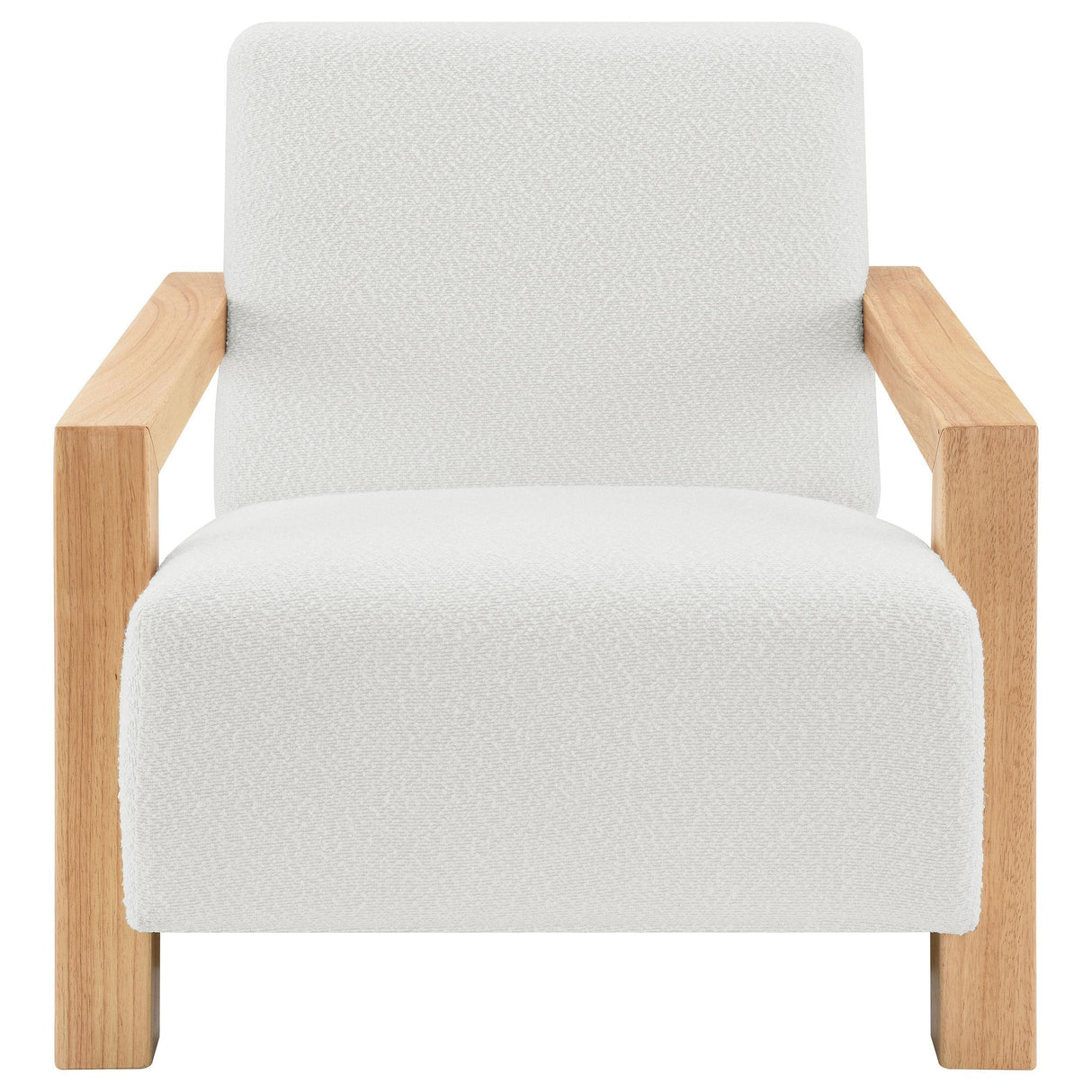Fitzroy Ivory Boucle Upholstered Accent Arm Chair by Coaster at Eve Furniture