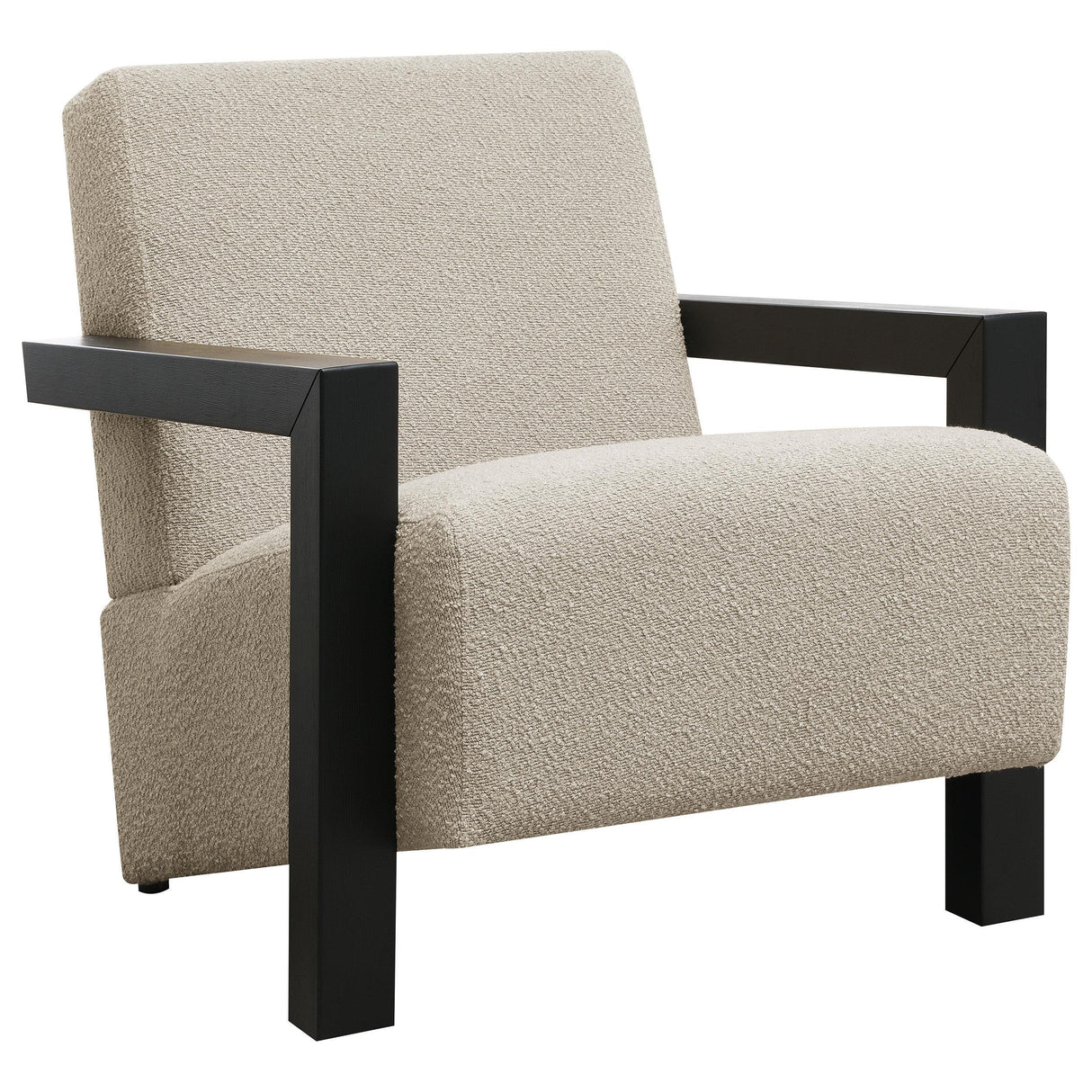 Fitzroy Latte Boucle Upholstered Accent Arm Chair by Coaster at Eve Furniture