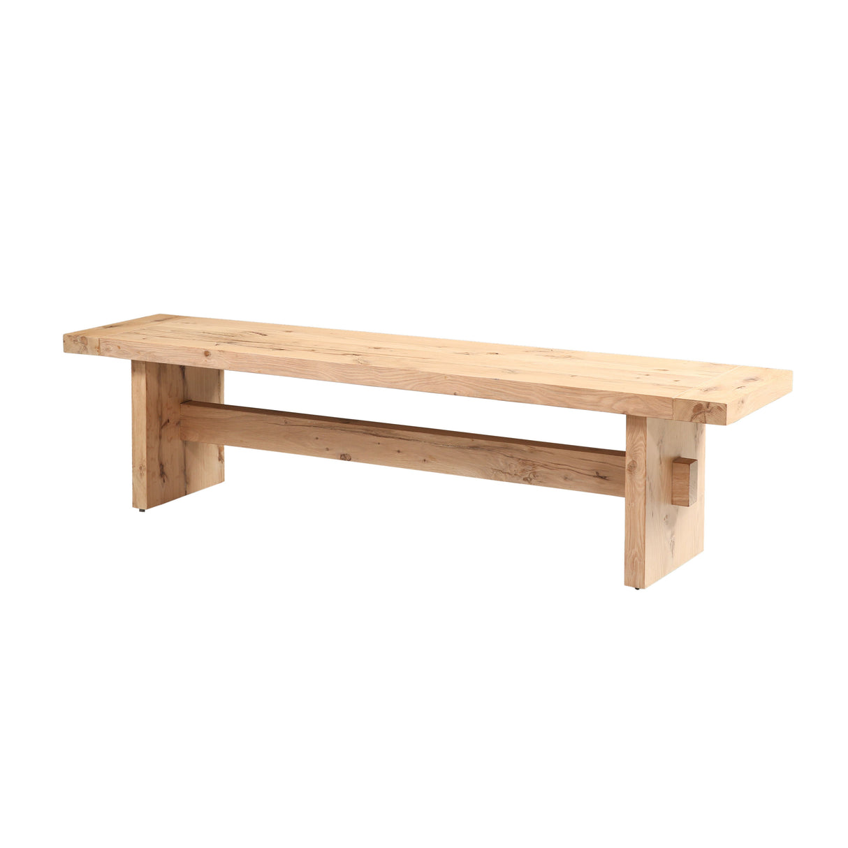 Flagstaff 74" Bench in Natural Distressed Oak by Home Trends & Design at Eve Furniture