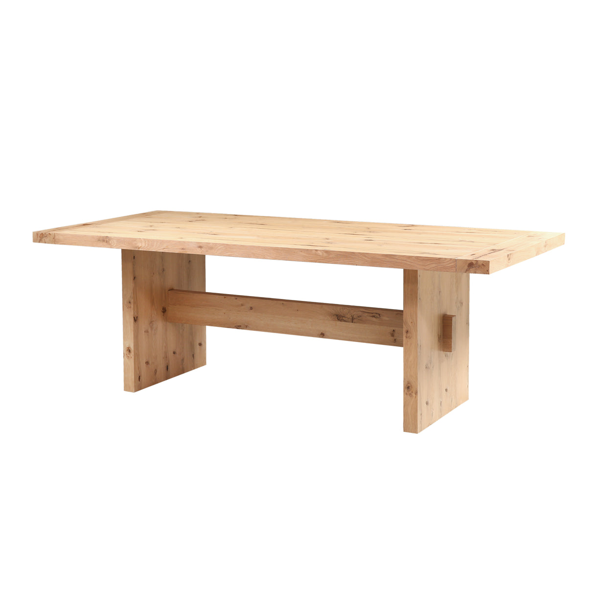 Flagstaff 85" Dining Table in Natural Distressed Oak by Home Trends & Design at Eve Furniture