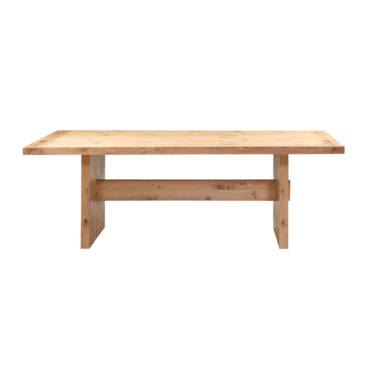 Flagstaff 85" Dining Table in Natural Distressed Oak by Home Trends & Design at Eve Furniture