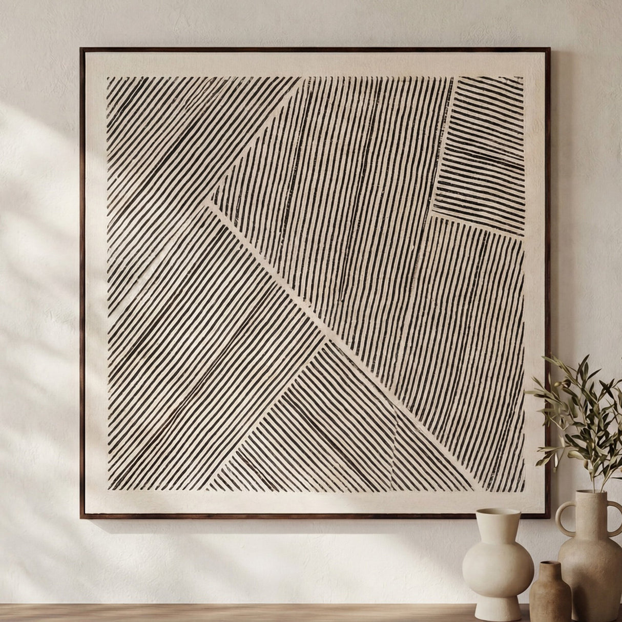 Fleet Multicolor Framed Painting by MOES at Eve Furniture