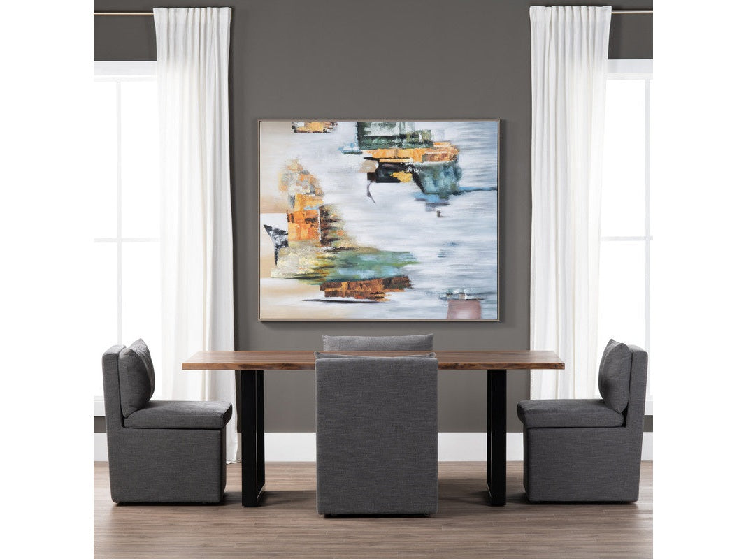 Fletcher Brown/Black Dining Table by Crestview at Eve Furniture