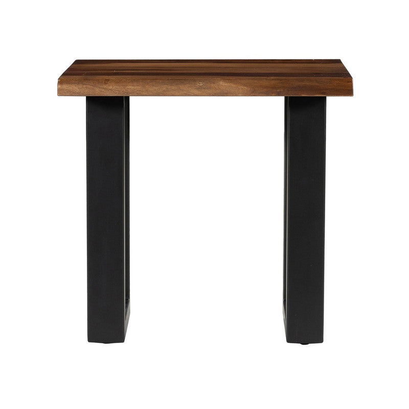 Fletcher Brown/Black End Table by Crestview at Eve Furniture