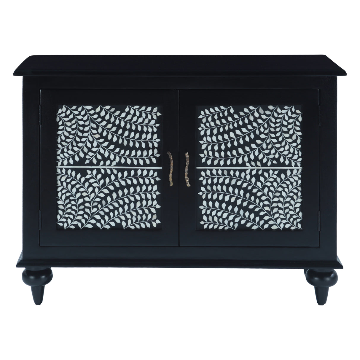 Fleur 50" Two Door Sideboard with Floral Horn Inlay and Wood by Home Trends & Design at Eve Furniture