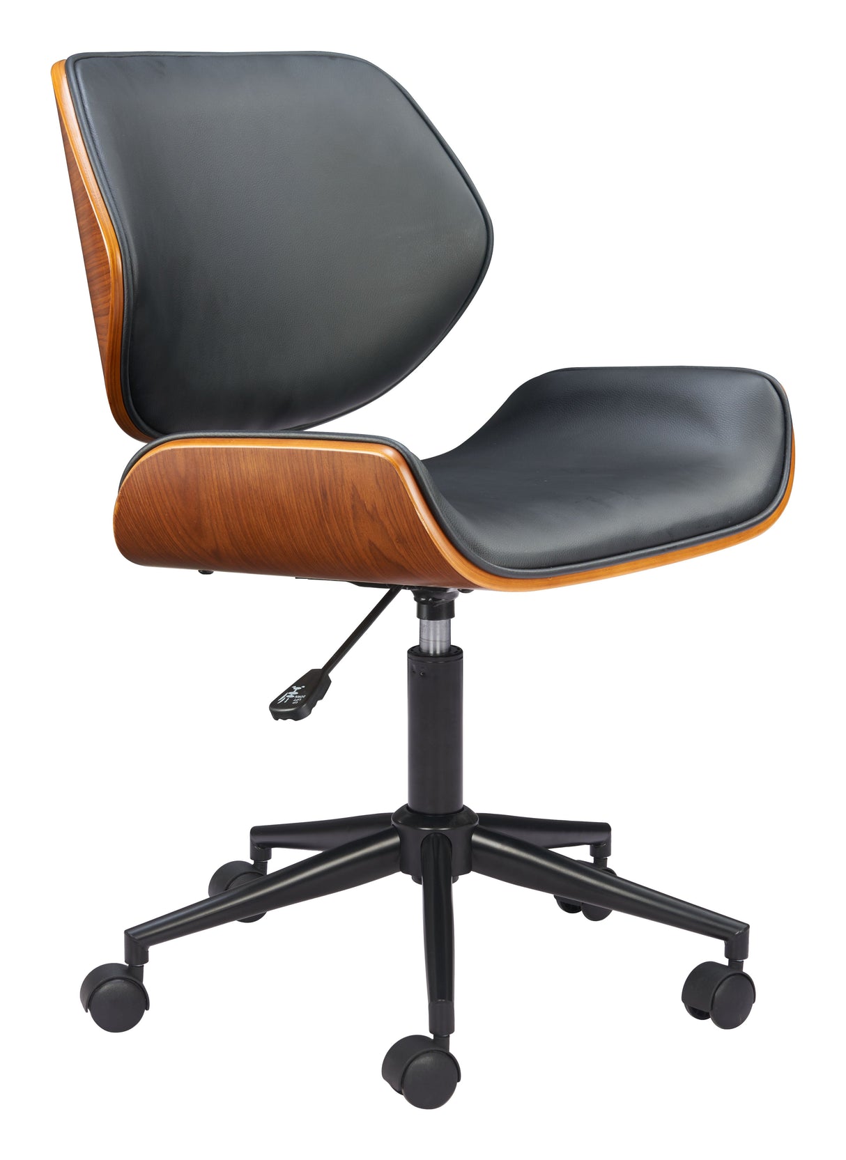 Flex Black Low Back Office Chair by Zuomod at Eve Furniture