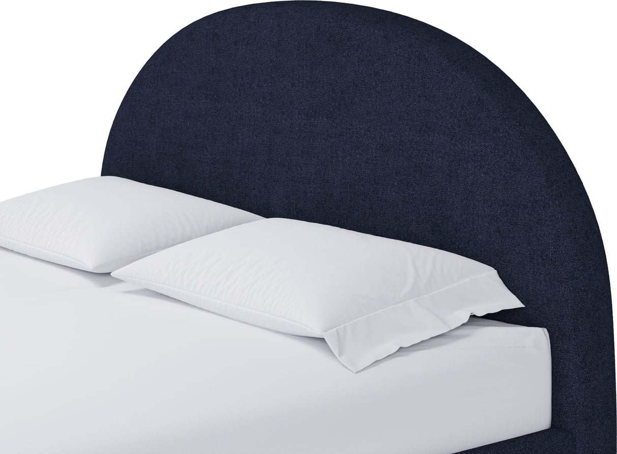 Flex Blue Jeans Chenille King Upholstered Bed