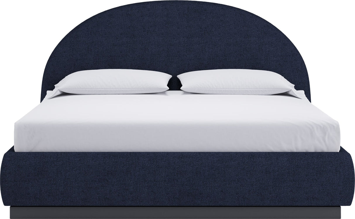 Flex Blue Jeans Chenille King Upholstered Bed