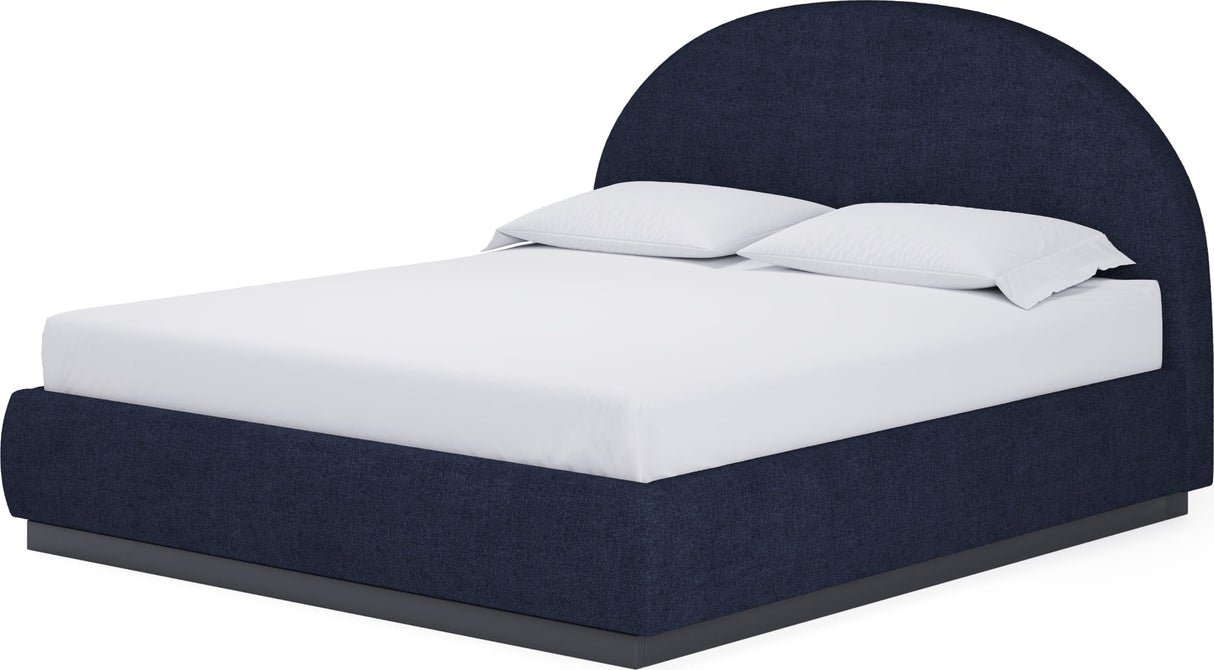 Flex Blue Jeans Chenille King Upholstered Bed