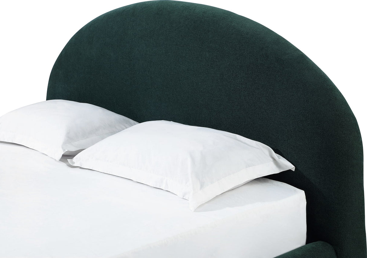 Flex Emerald Chenille Queen Upholstered Bed by Modus Furniture at Eve Furniture