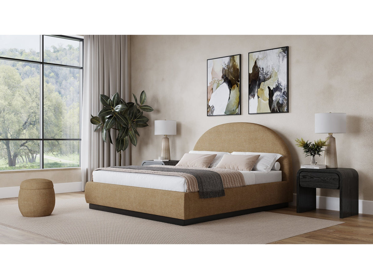 Flex Porcini Full Upholstered Bed by Modus Furniture at Eve Furniture