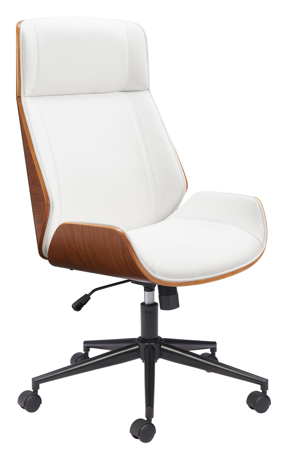 Flex White High Back Office Chair by Zuomod at Eve Furniture