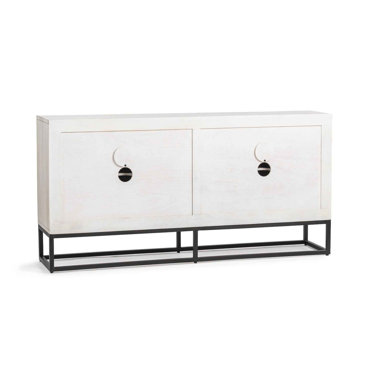 Flint 4 Door Cabinet - Coastal White by Classic Home at Eve Furniture