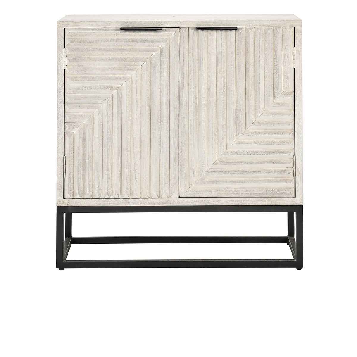 Flint Coastal White 2 Door Cabinet by Classic Home at Eve Furniture